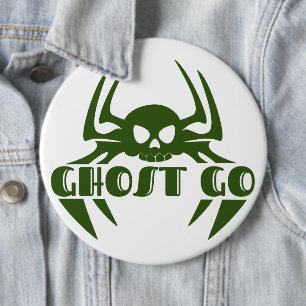 Ghost Go Spooky Season 6 Cm Round Badge