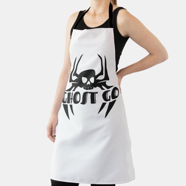 Ghost Go Spooky Season Apron (Insitu)