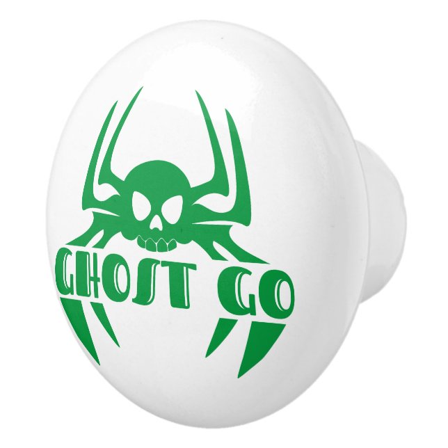 Ghost Go Spooky Season Ceramic Knob (Right)