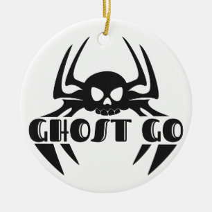 Ghost Go Spooky Season Ceramic Ornament