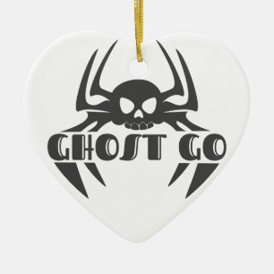 Ghost Go Spooky Season Ceramic Ornament