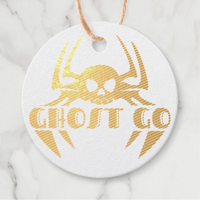 Ghost Go Spooky Season Favour Tags (Front)