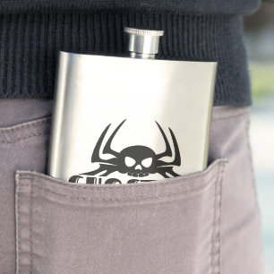 Ghost Go Spooky Season Hip Flask