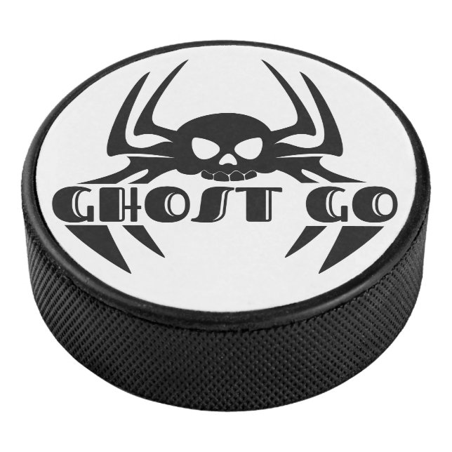 Ghost Go Spooky Season Hockey Puck (3/4)
