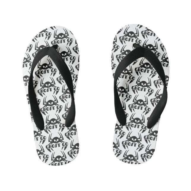 Ghost Go Spooky Season Kid's Thongs (Footbed)