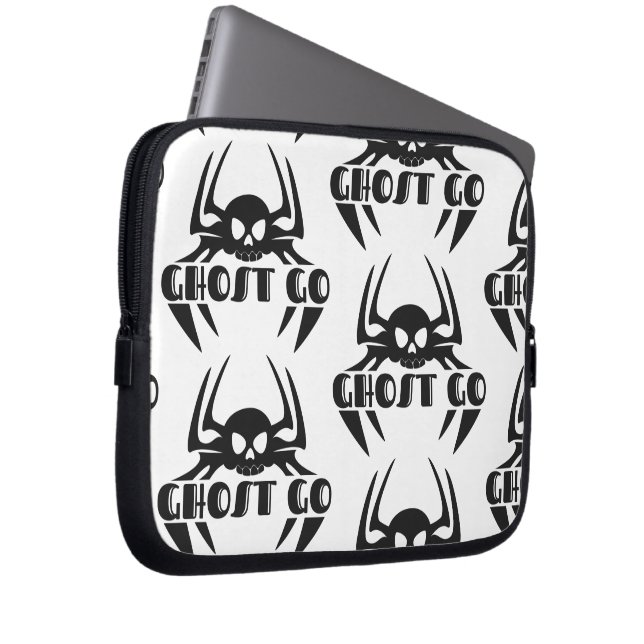 Ghost Go Spooky Season Laptop Sleeve (Front Right)