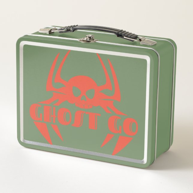 Ghost Go Spooky Season Metal Lunch Box (Front)