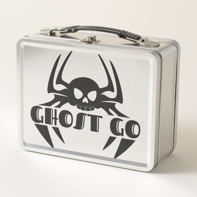 Ghost Go Spooky Season Metal Lunch Box (Front)