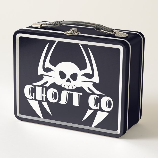 Ghost Go Spooky Season Metal Lunch Box (Front)
