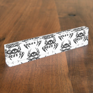 Ghost Go Spooky Season Nameplate