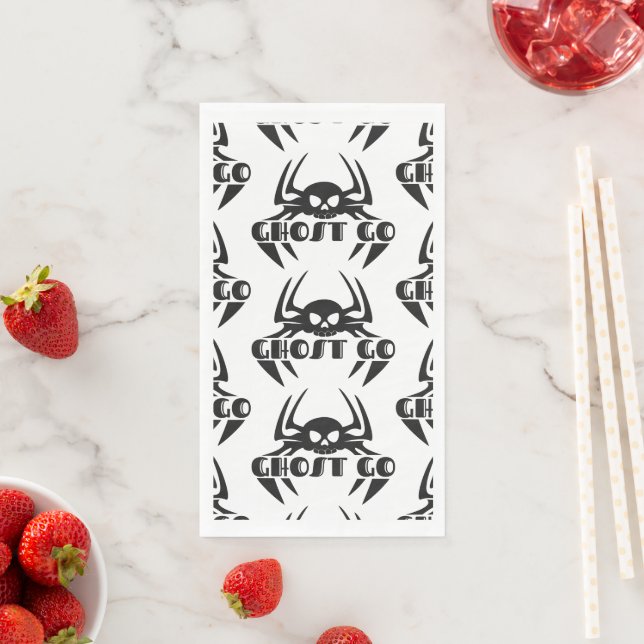 Ghost Go Spooky Season Napkin (Insitu)