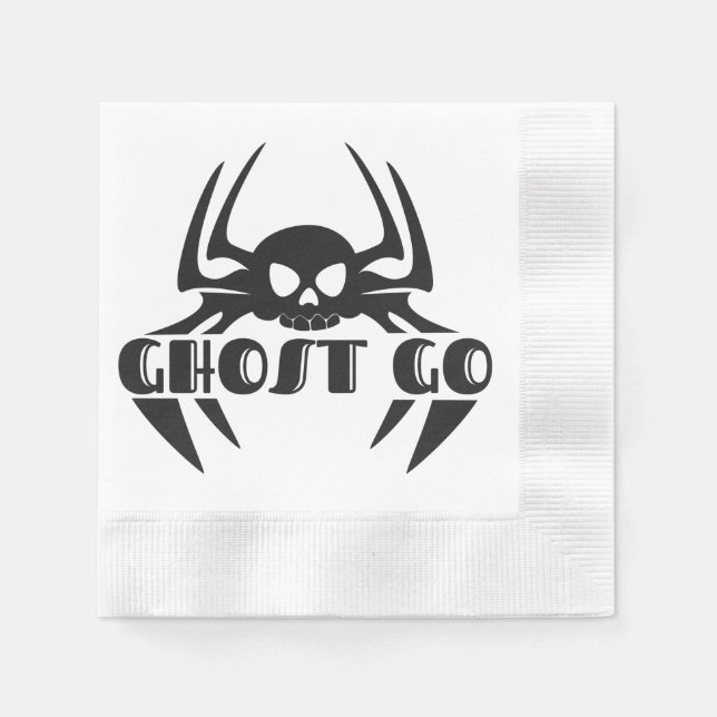 Ghost Go Spooky Season Napkin (Front)