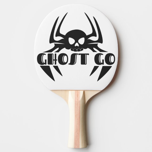 Ghost Go Spooky Season Ping Pong Paddle (Front)