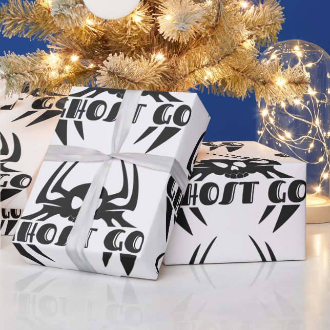 Ghost Go Spooky Season Wrapping Paper (Holidays)