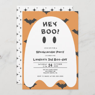 Ghost Halloween Any Year Birthday Invitation
