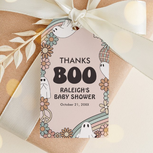 Ghost Halloween Baby Shower Favour Tag (Creator Uploaded)