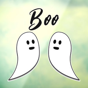 Ghost Halloween black white boo