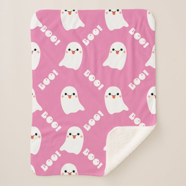 Ghost Halloween Blanket,  Home Decor Blanket (Front)