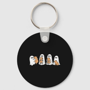 Ghost Halloween Capybara Lovers Spooky Season Fall Key Ring