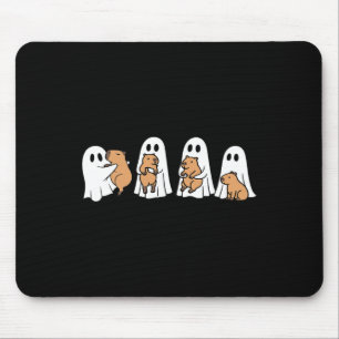 Ghost Halloween Capybara Lovers Spooky Season Fall Mouse Pad