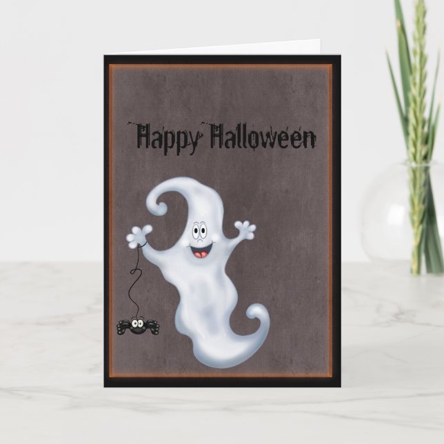 Ghost Halloween Card (Front)