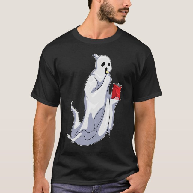 Ghost Halloween Chips T-Shirt (Front)