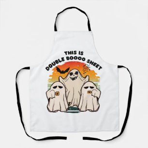 Ghost Halloween Costume Funny Boo Apron