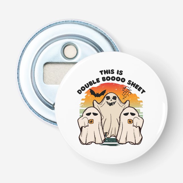 Ghost Halloween Costume Funny Boo Bottle Opener (Front)