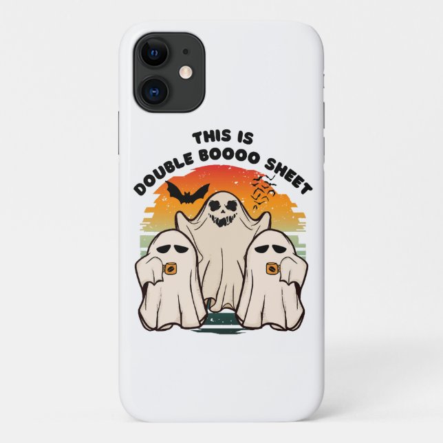 Ghost Halloween Costume Funny Boo Case-Mate iPhone Case (Back)