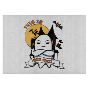 Ghost Halloween Costume Funny Boo Cutting Board