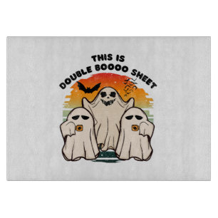 Ghost Halloween Costume Funny Boo Cutting Board