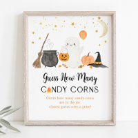Ghost Halloween Guess How Many Candy Corns Game