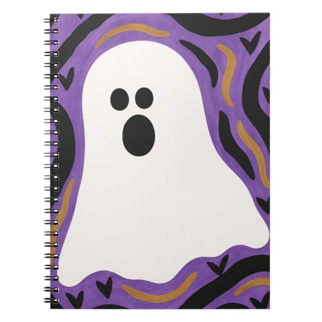 Ghost Halloween  Notebook (Front)