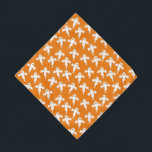 Ghost Halloween Orange Bandana<br><div class="desc">Lots of little white ghosts on an orange background.  A fun pattern for those who like cute and spooky things. Particularly good for Halloween. Original art by Nic Squirrell.</div>