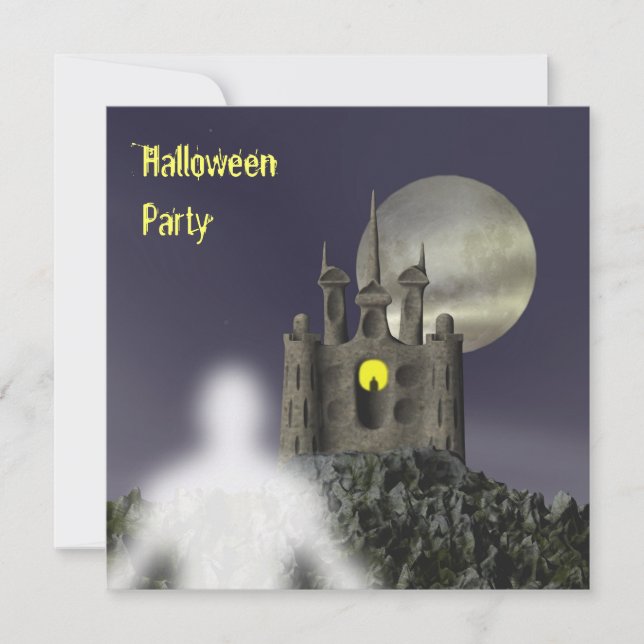 Ghost - Halloween Party Invitation (Front)
