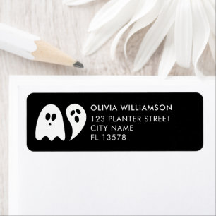 Ghost Halloween Return Address Label