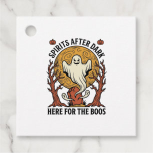 Ghost Halloween Shirt Vintage Engraving Spooky Par Favour Tags
