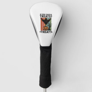 Ghost Halloween Shirt with Spooky Treat Pun and Pu Golf Head Cover