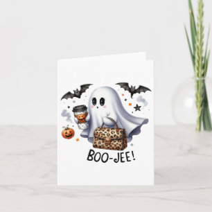 Ghost Halloween Spooky Boo Autumn Halloween Ghost Card
