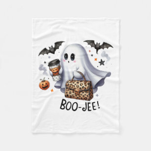 Ghost Halloween Spooky Boo Autumn Halloween Ghost  Fleece Blanket