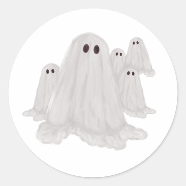 Ghost Halloween Stickers (Front)