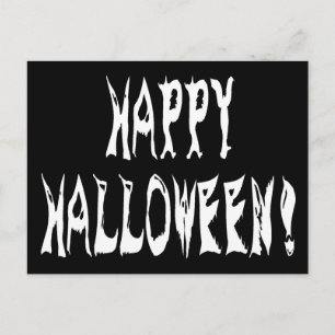 Ghost Halloween Text Postcard