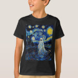 Ghost Halloween - Van Gogh Style - Starry Night  T-Shirt<br><div class="desc">Ghost Halloween - Van Gogh Style - Starry Night</div>