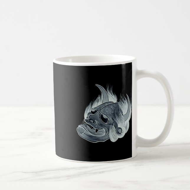 Ghost Hannya Mask Tattoo Design  Coffee Mug (Right)
