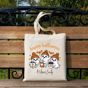 Ghost Happy Halloween Candy Tote Bag