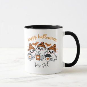Ghost Happy Halloween Teacher Gift Mug