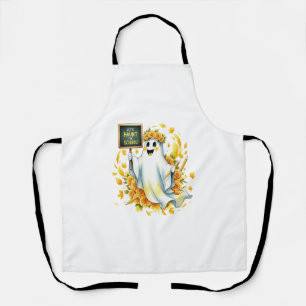 Ghost Haunt School Halloween Apron