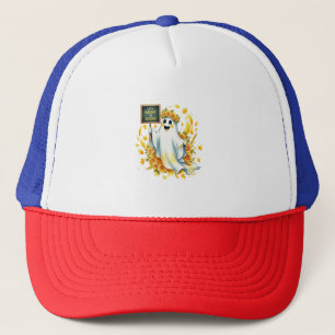 Ghost Haunt School Halloween Trucker Hat