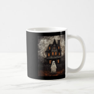 Ghost Haunted House Midnight Halloween Ghost Spook Coffee Mug