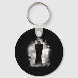 Ghost heart hands mothers day floral skull flowers key ring